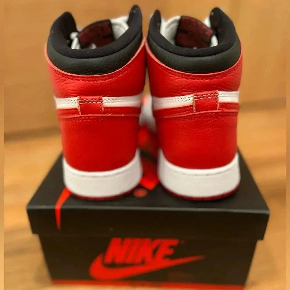 JORDAN ONE RETRO HIGH OG HERITAGE - Size 7Y Red/Black/White - Picture 8 of 8